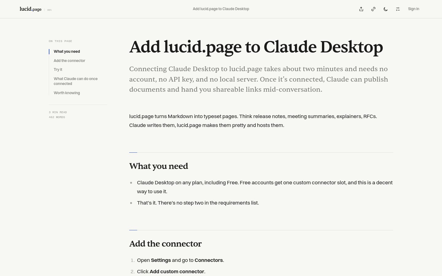 lucid.page rendered document